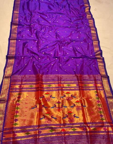 Original double pallu handmade